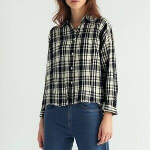 Part Two Flannel Button Down Shirt 38